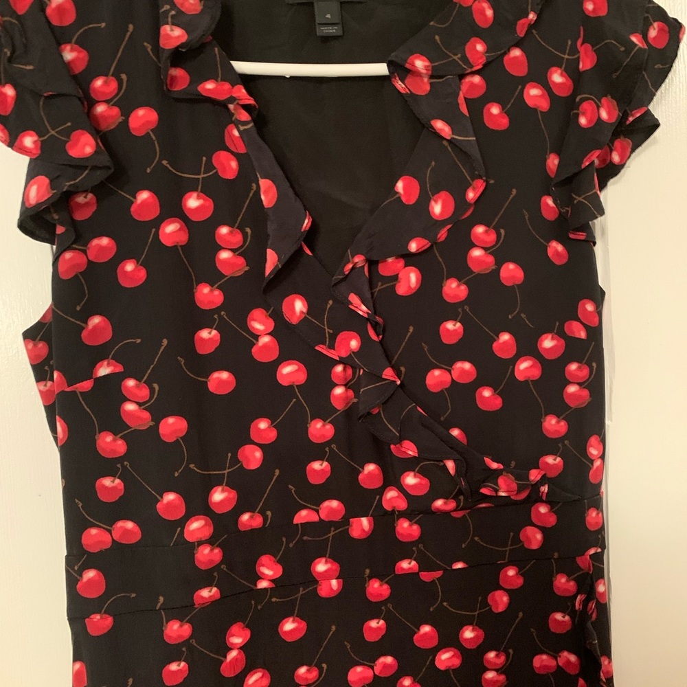 J Crew Silk Dress / Cherry / 4